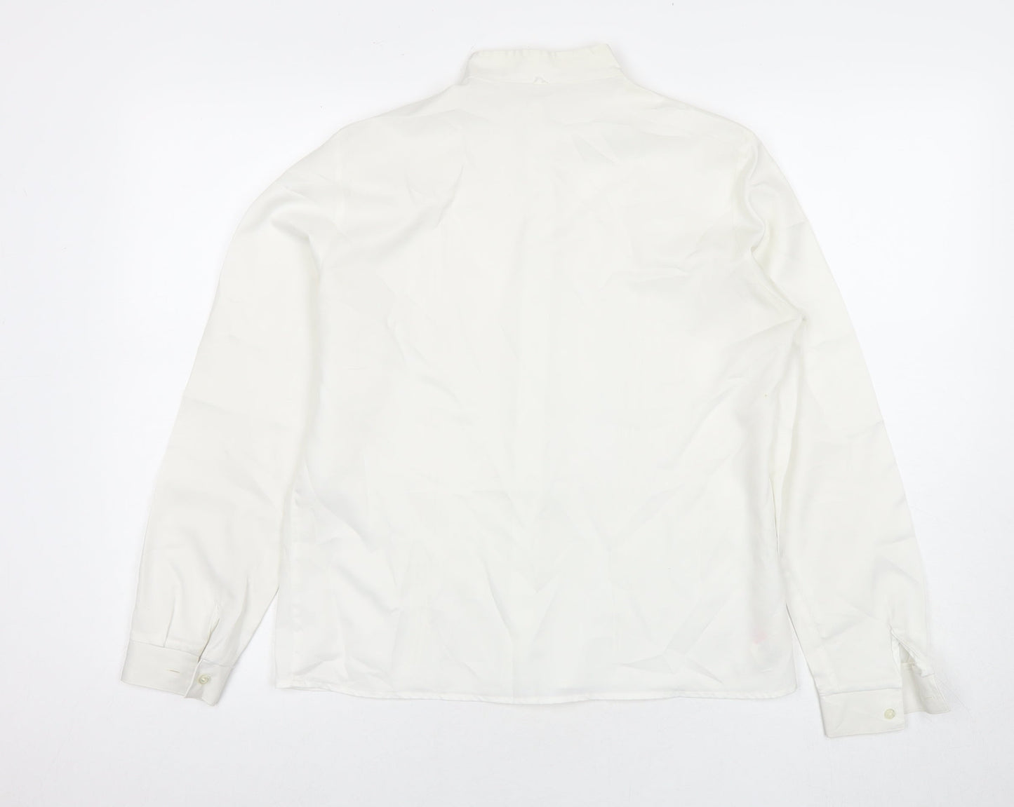Womens UK Size 14 St Michael White Basic Button-Up