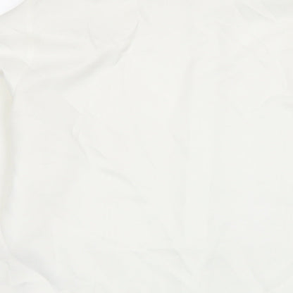 Womens UK Size 14 St Michael White Basic Button-Up