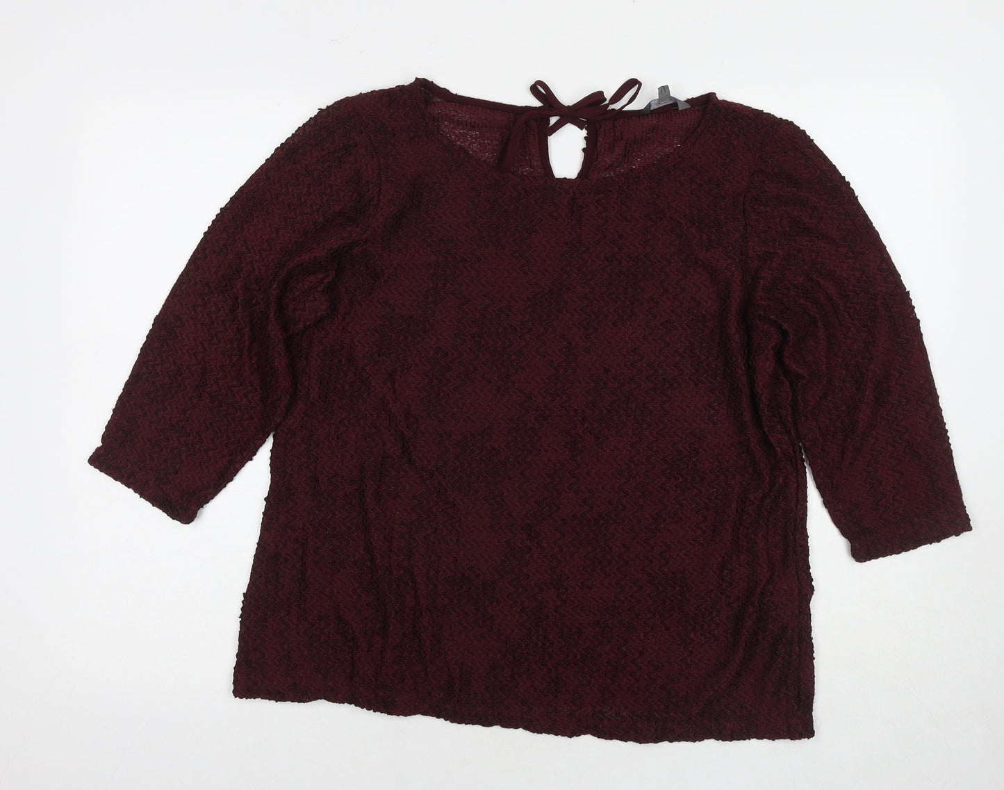 Womens UK Size 18 Marks and Spencer Red Pullover Jumper
