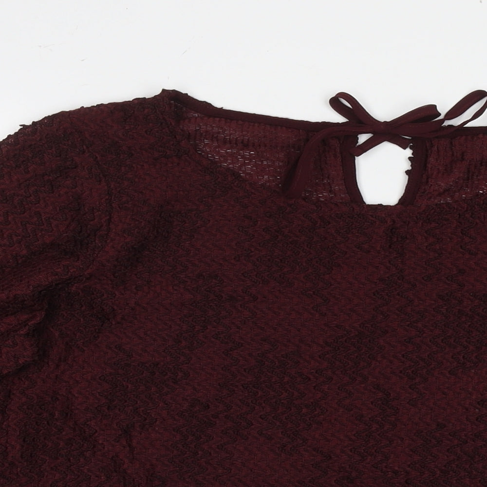 Womens UK Size 18 Marks and Spencer Red Pullover Jumper