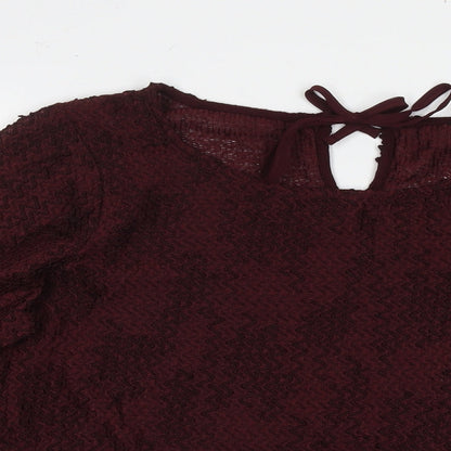 Womens UK Size 18 Marks and Spencer Red Pullover Jumper