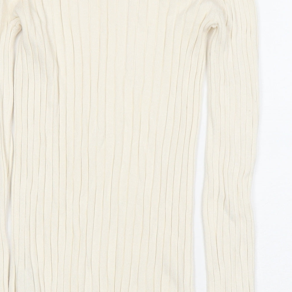 Womens UK Size S H&M White Pullover Jumper