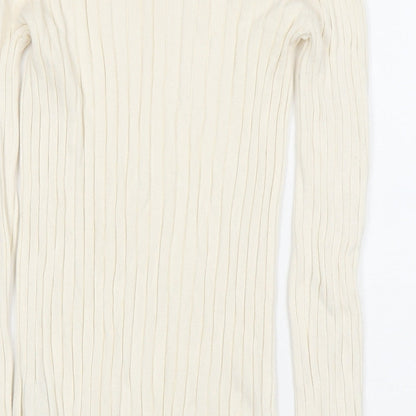 Womens UK Size S H&M White Pullover Jumper