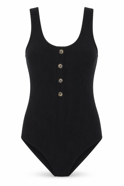 Womens UK Size S H&M One-Piece Black Bodysuit