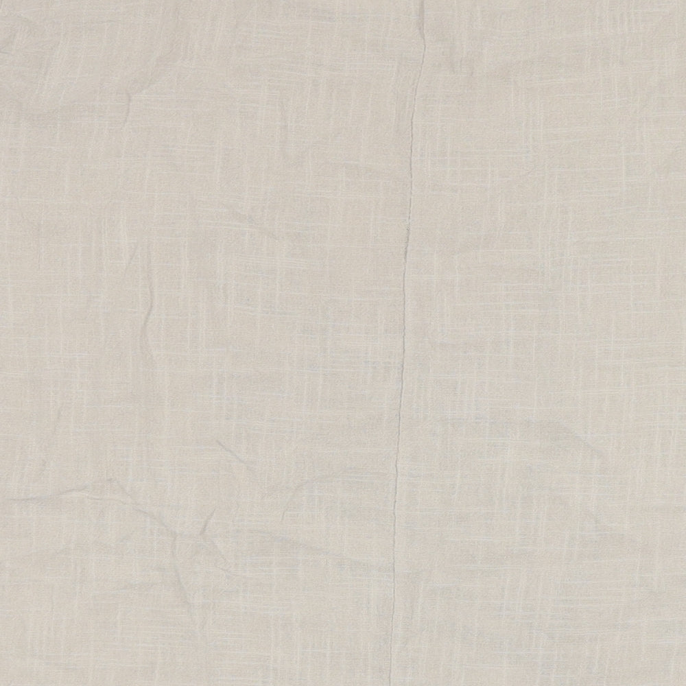 Made in Italy Womens Beige Cotton Tunic T-Shirt Size L Round Neck - Leaf