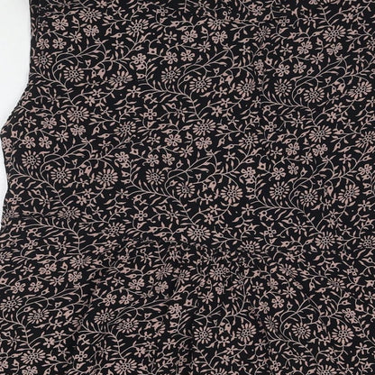 Masai Clothing Womens Beige Floral Polyester Tunic Tank Size M Round Neck
