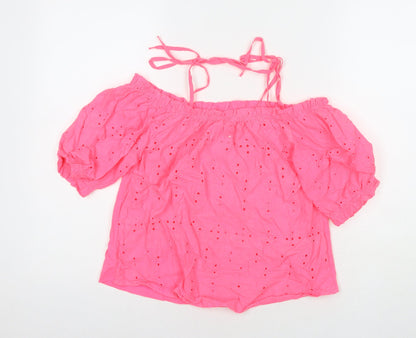 Womens UK Size 6 NEXT Pink Basic Tank
