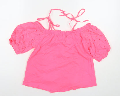 Womens UK Size 6 NEXT Pink Basic Tank