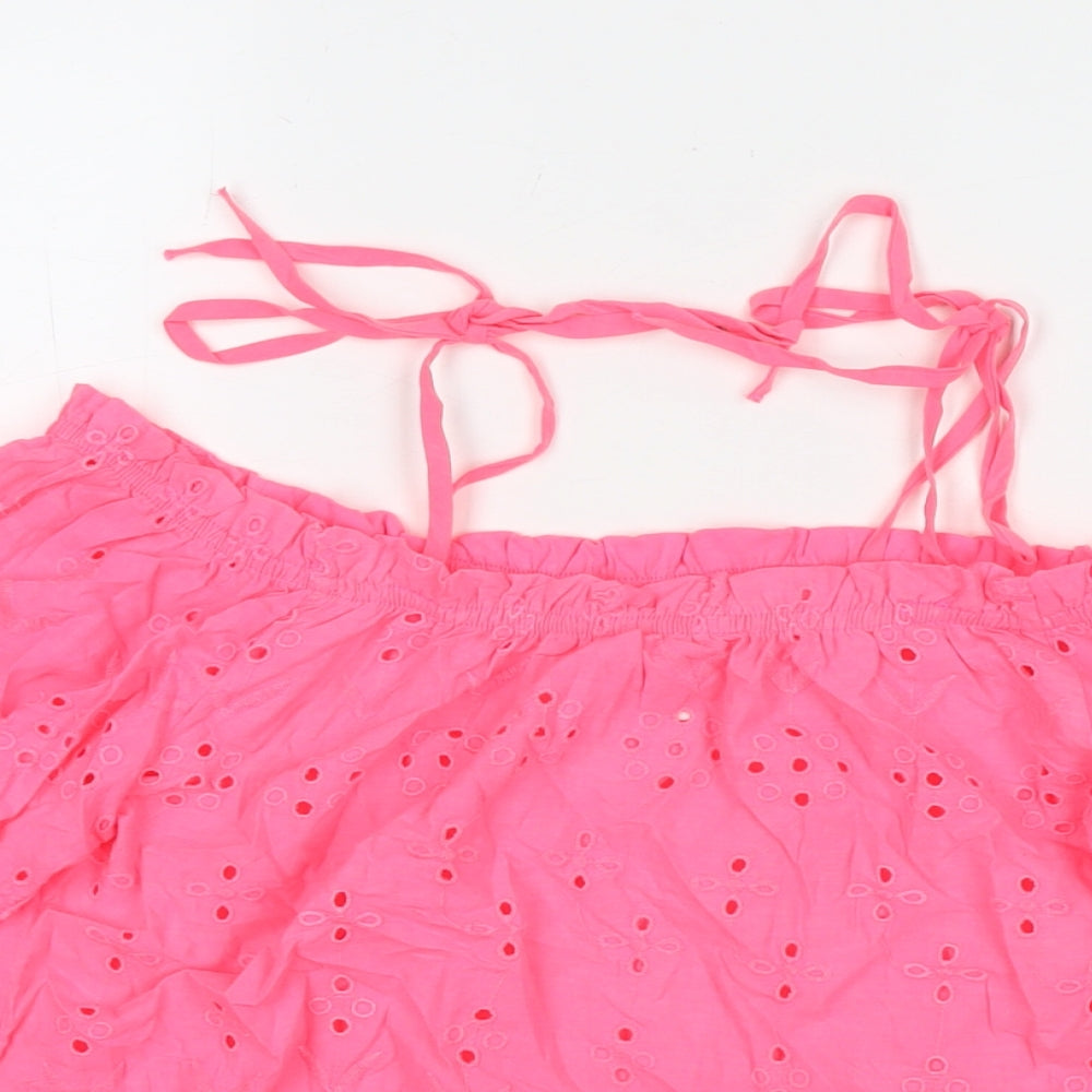 Womens UK Size 6 NEXT Pink Basic Tank