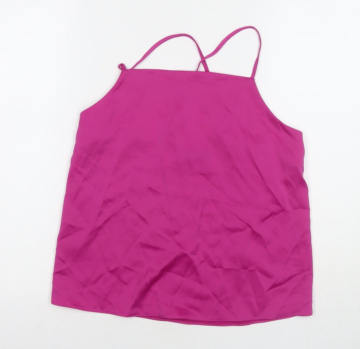 Womens UK Size 8 Marks and Spencer Pink Basic Tank