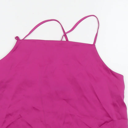 Womens UK Size 8 Marks and Spencer Pink Basic Tank