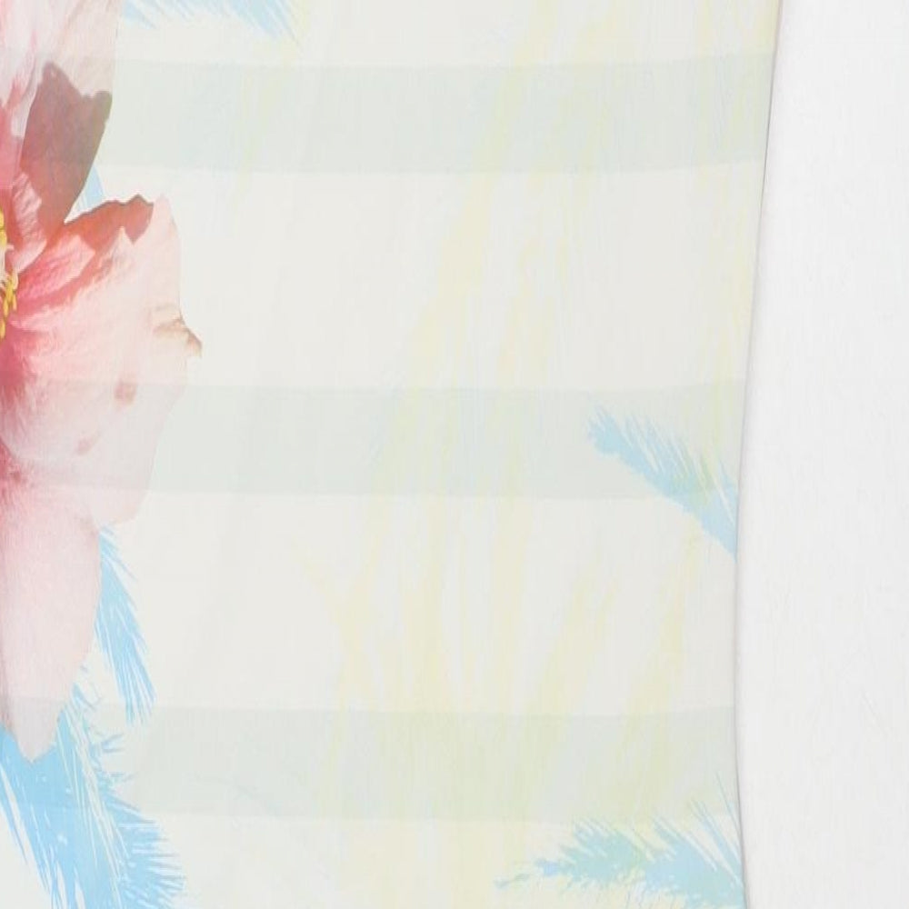 NEXT Womens Multicoloured Floral Polyester A-Line Size 8 Round Neck Pullover