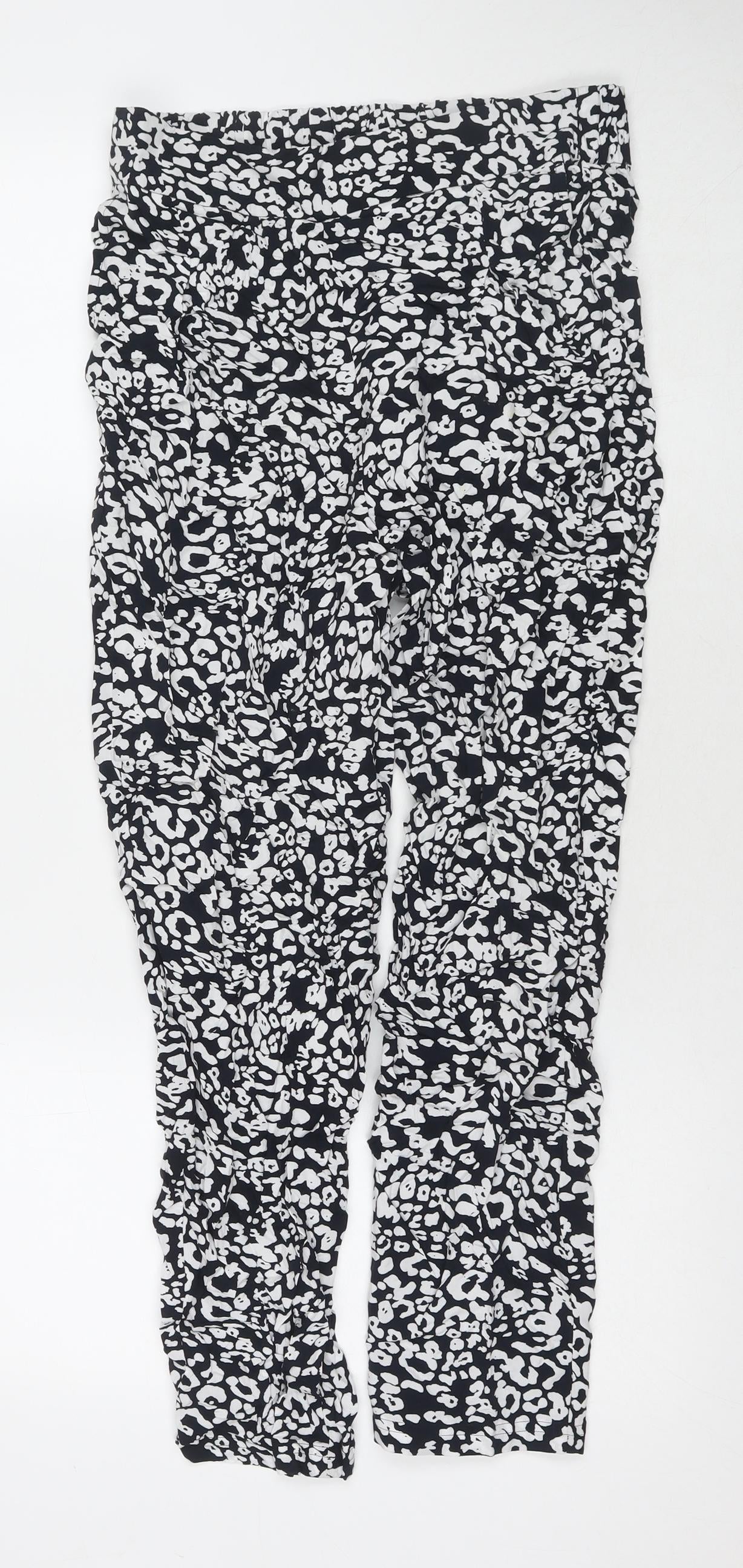 Womens UK Size 10 Marks and Spencer Regular Fit  Black Trousers