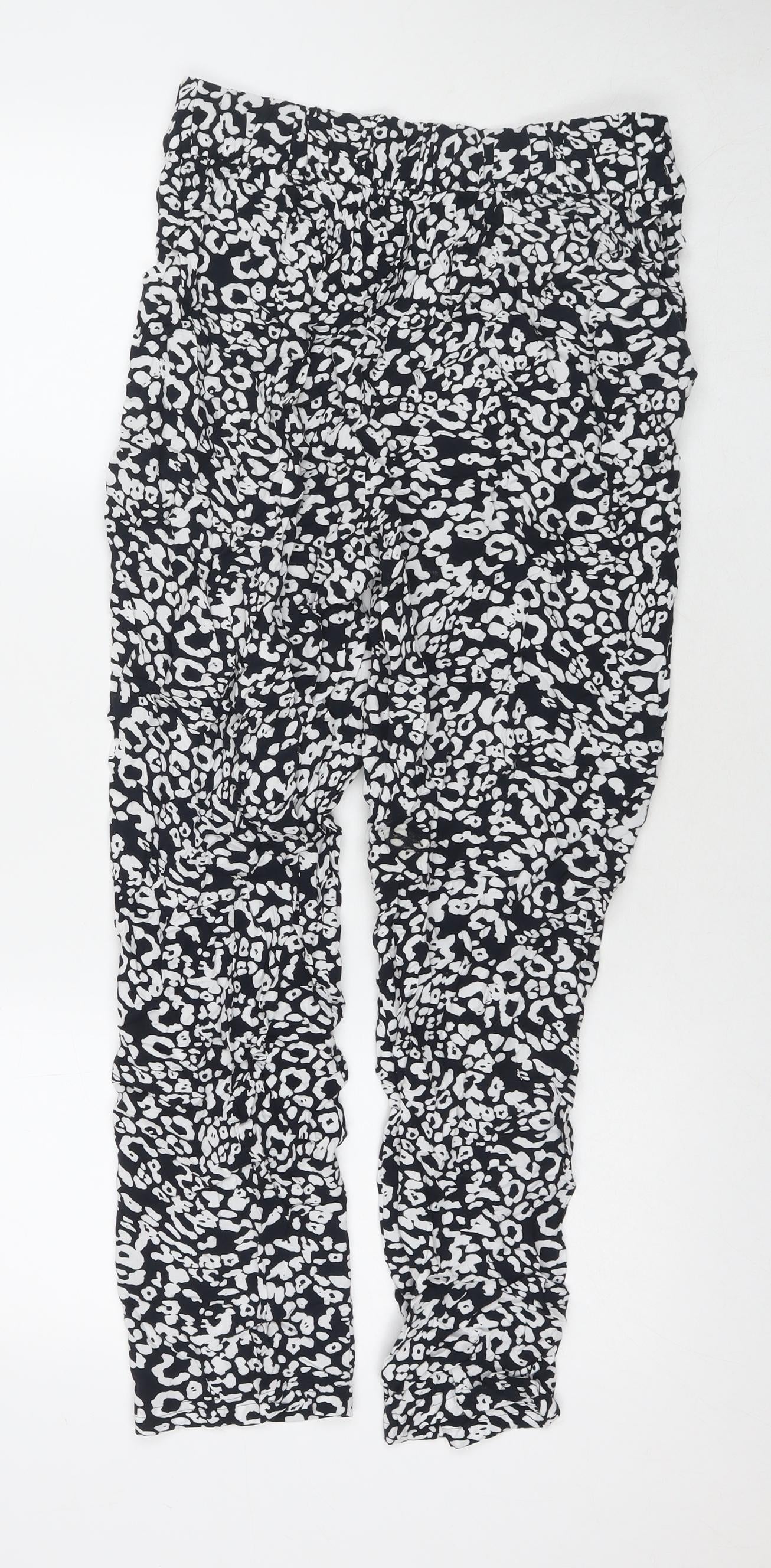 Womens UK Size 10 Marks and Spencer Regular Fit  Black Trousers