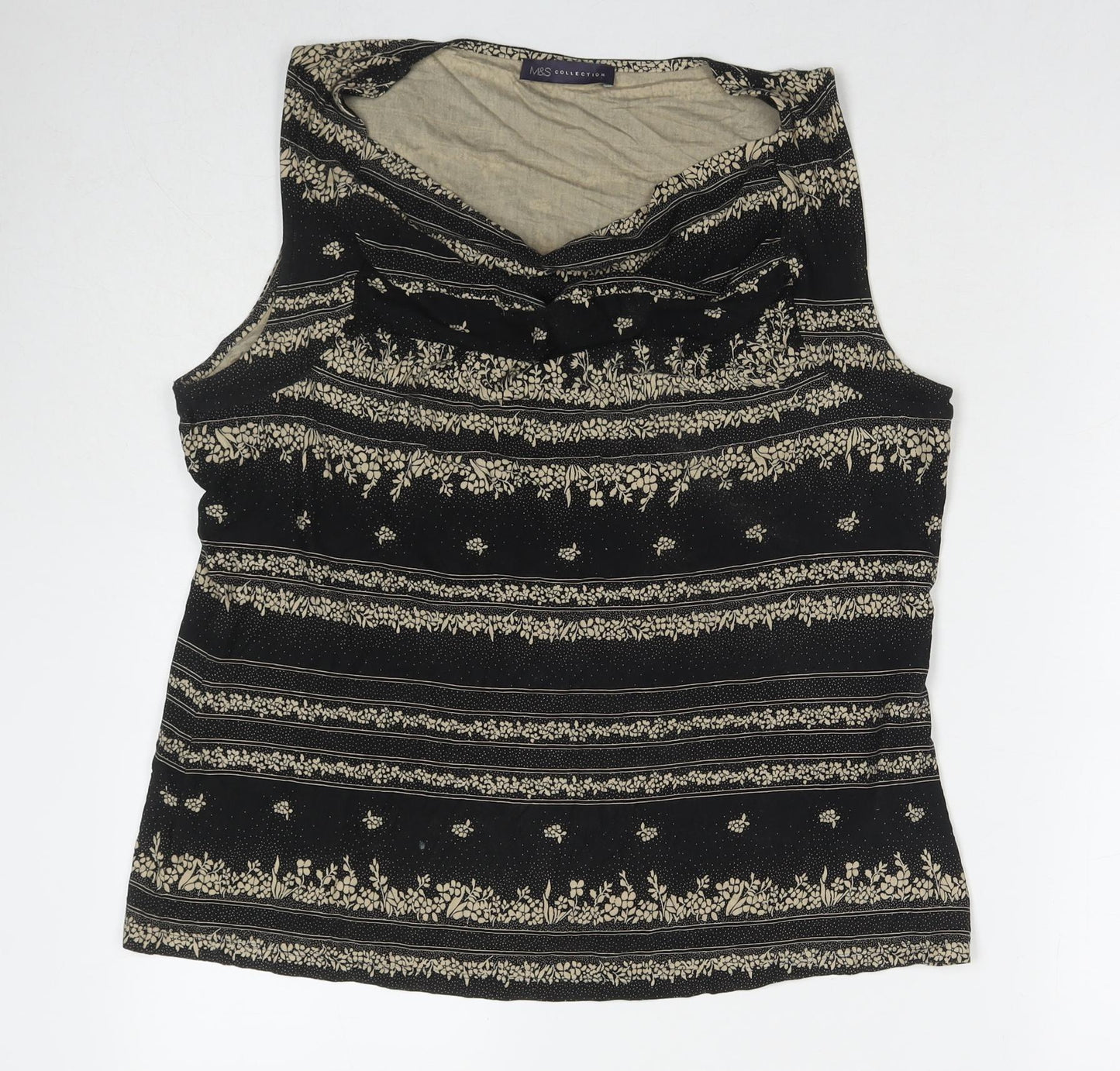 Womens UK Size 18 Marks and Spencer Black Basic Tank