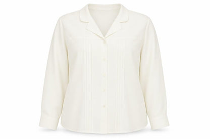 Womens UK Size 20 Bella Moda White Basic Button-Up
