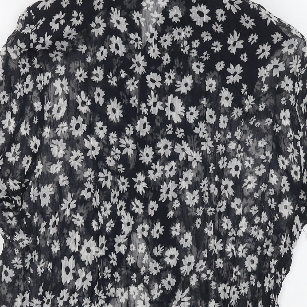 Womens UK Size 12 Basler Black Basic Button-Up
