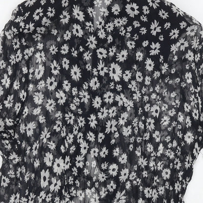 Womens UK Size 12 Basler Black Basic Button-Up