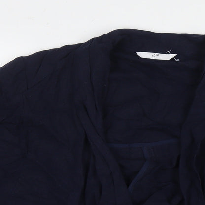 Arcadia Womens Blue Jacket Blazer Size 14