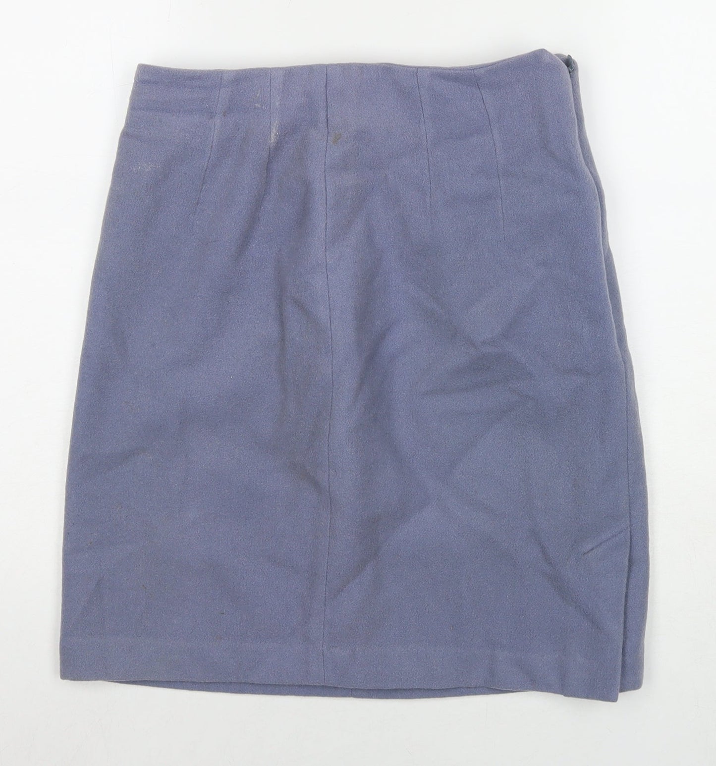 Part Two Womens Blue Polyester A-Line Skirt Size 12 Zip