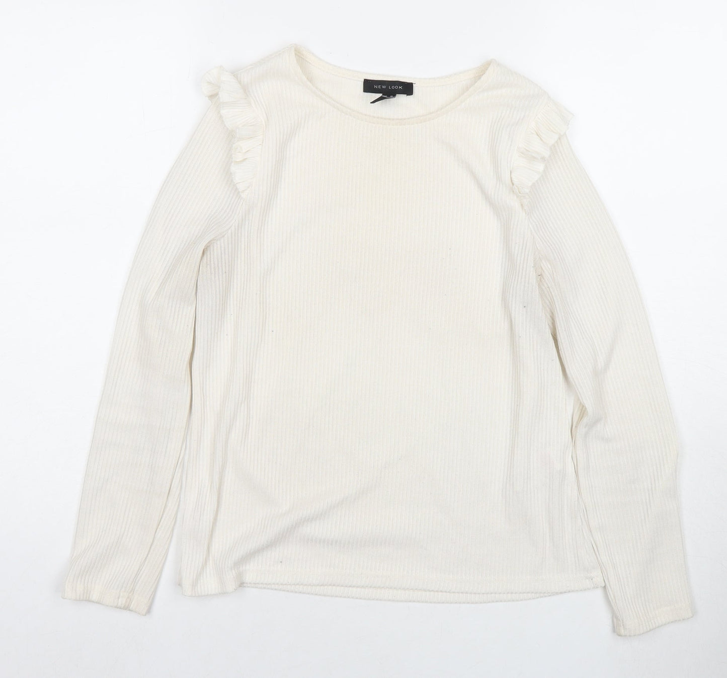 Womens UK Size 10 New Look White Pullover Jumper