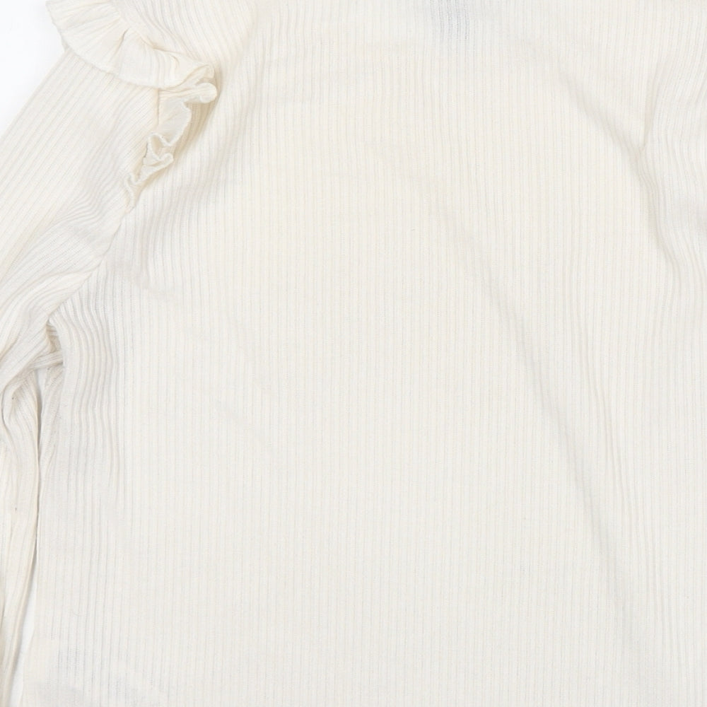 Womens UK Size 10 New Look White Pullover Jumper