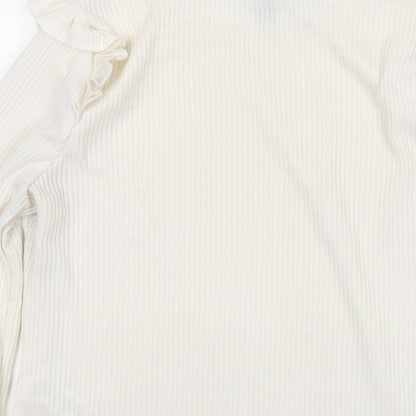 Womens UK Size 10 New Look White Pullover Jumper