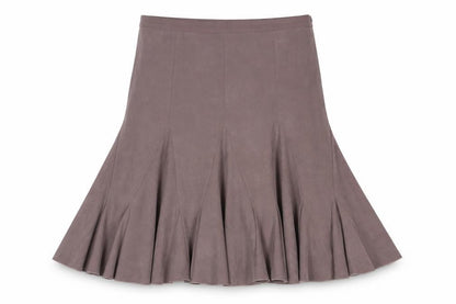 AMARANTO Womens Beige Polyester Trumpet Skirt Size 10 Zip