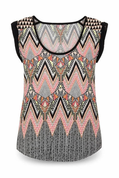 Womens UK Size 6 Warehouse Multicoloured Basic T-Shirt