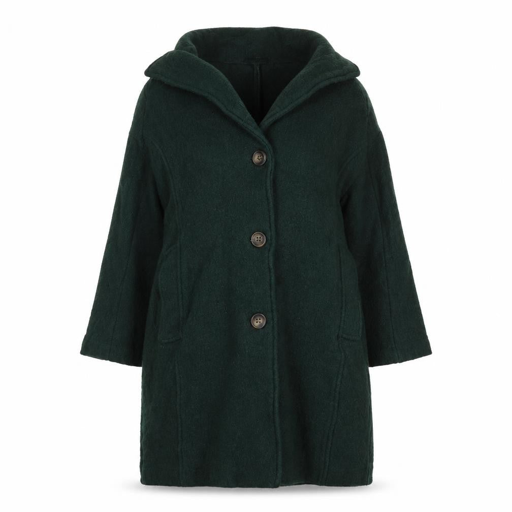 Womens UK Size 8 Paul Costelloe Green Overcoat