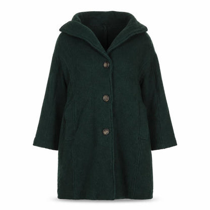 Womens UK Size 8 Paul Costelloe Green Overcoat