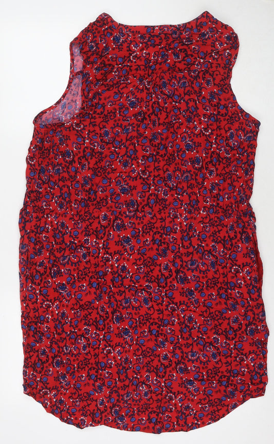 Womens UK Size XL Gap Red Tunic Blouse