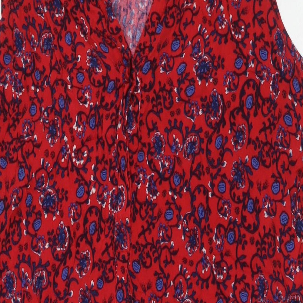 Womens UK Size XL Gap Red Tunic Blouse
