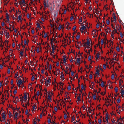 Womens UK Size XL Gap Red Tunic Blouse