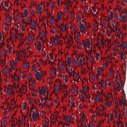 Womens UK Size XL Gap Red Tunic Blouse