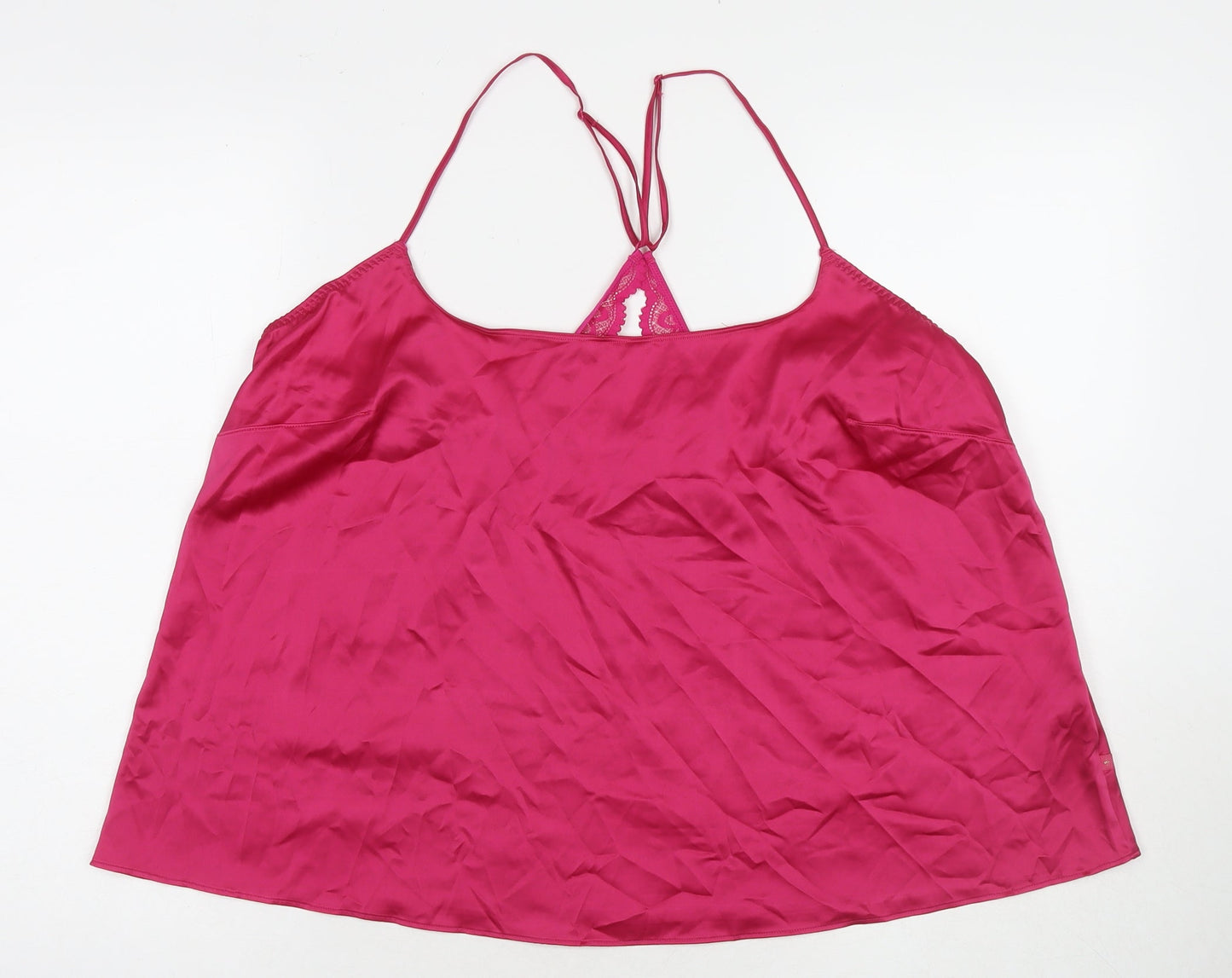 Womens UK Size L Marks and Spencer Pink Camisole Tank