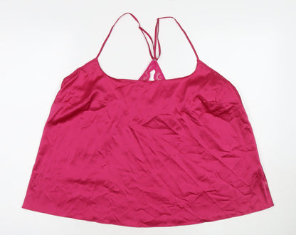 Womens UK Size L Marks and Spencer Pink Camisole Tank