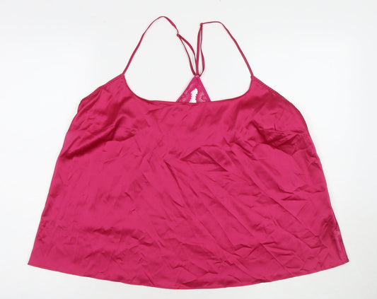 Womens UK Size L Marks and Spencer Pink Camisole Tank