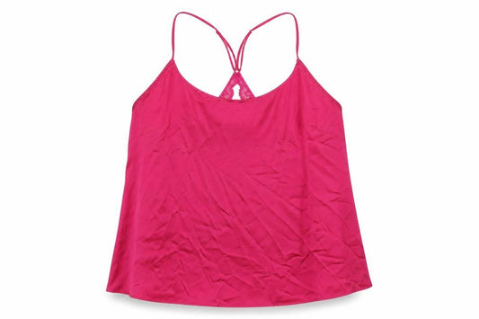 Marks & Spencer Womens Pink Polyester Camisole Tank Size L Round Neck