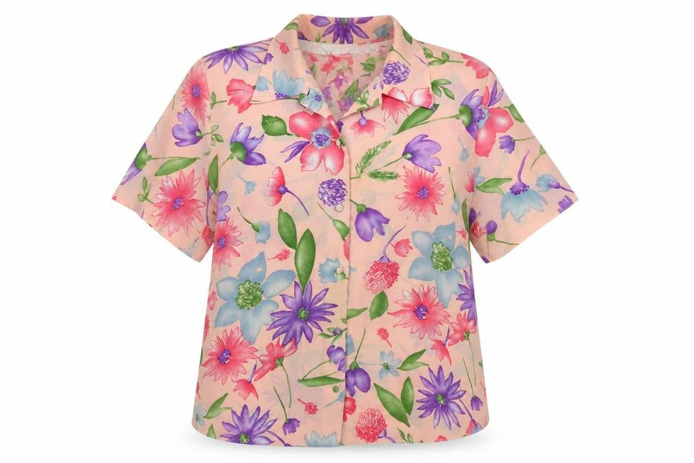 Womens UK Size 14 Classics Multicoloured Basic Button-Up