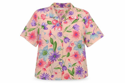 Womens UK Size 14 Classics Multicoloured Basic Button-Up