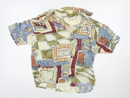 Womens UK Size 12 J. Taylor Multicoloured Basic Button-Up
