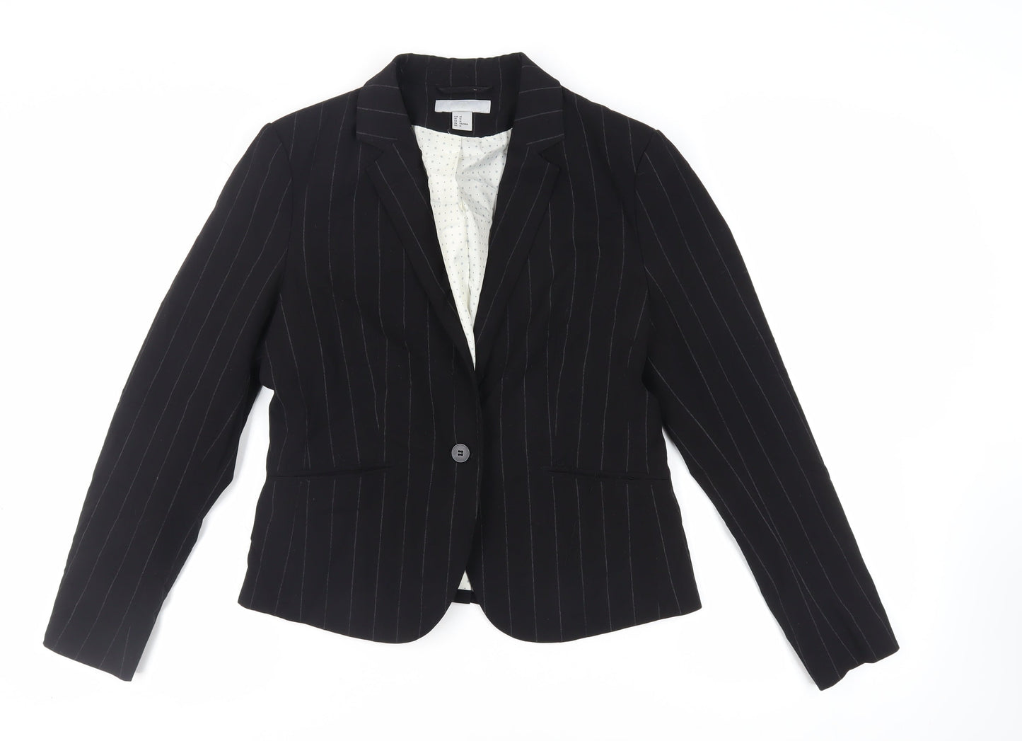 Womens UK Size 16 H&M Black Jacket