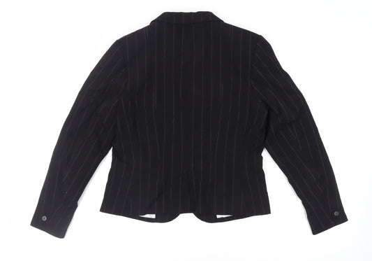 Womens UK Size 16 H&M Black Jacket