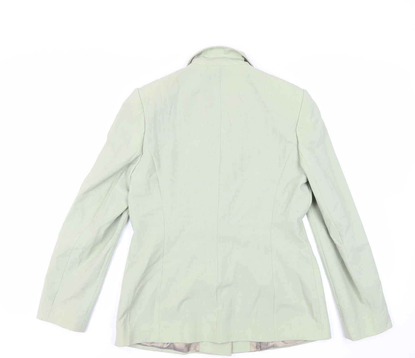 J.Taylor Womens Green Jacket Blazer Size 12 Button