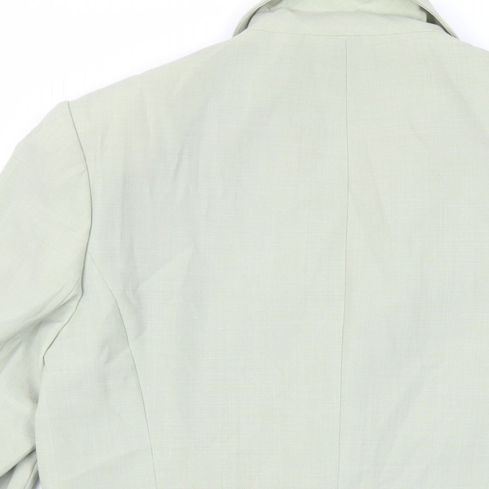 J.Taylor Womens Green Jacket Blazer Size 12 Button