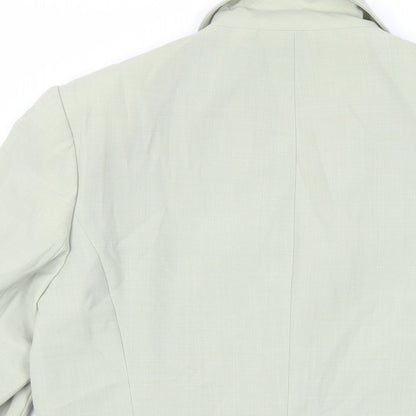 J.Taylor Womens Green Jacket Blazer Size 12 Button