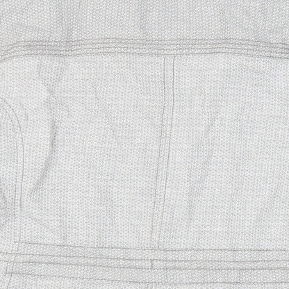 NEXT Womens Grey Geometric Jacket Size 18 Zip