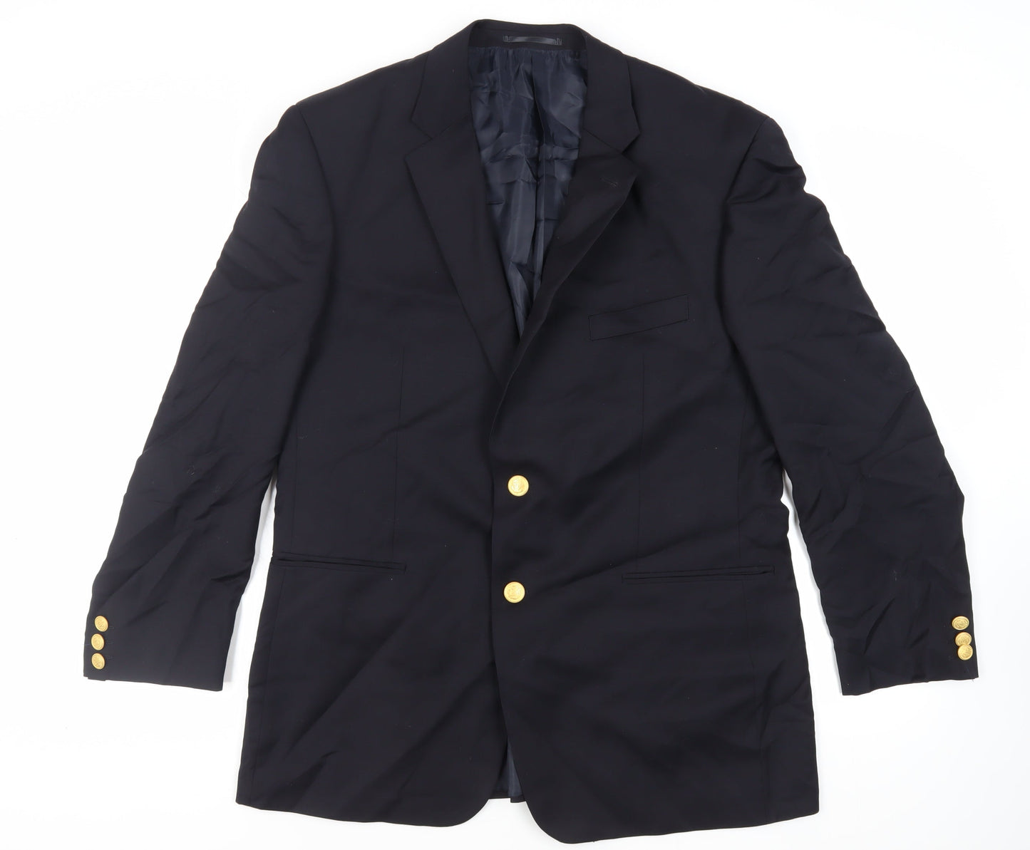 Mens UK Size 44 Terry de Havilland Regular Black Suit Jacket