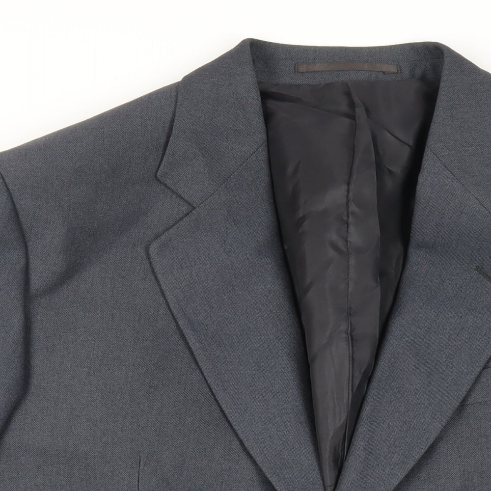 Mens UK Size 42 Greenwoods Regular Blue Suit Jacket